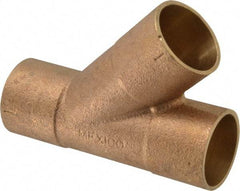 NIBCO - 1" Cast Copper Pipe 45° Wye - C x C x C, Pressure Fitting - Exact Tool & Supply