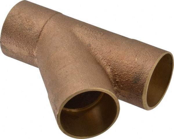 NIBCO - 1-1/4" Cast Copper Pipe 45° Wye - C x C x C, Pressure Fitting - Exact Tool & Supply