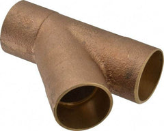 NIBCO - 1-1/4" Cast Copper Pipe 45° Wye - C x C x C, Pressure Fitting - Exact Tool & Supply