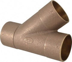 NIBCO - 2" Cast Copper Pipe 45° Wye - C x C x C, Pressure Fitting - Exact Tool & Supply
