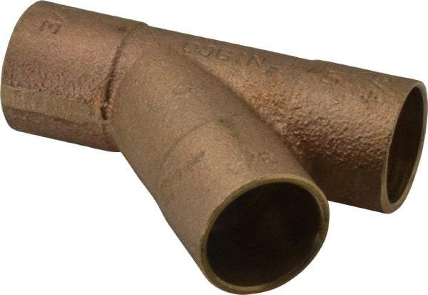 NIBCO - 3/4" Cast Copper Pipe 45° Wye - C x C x C, Pressure Fitting - Exact Tool & Supply