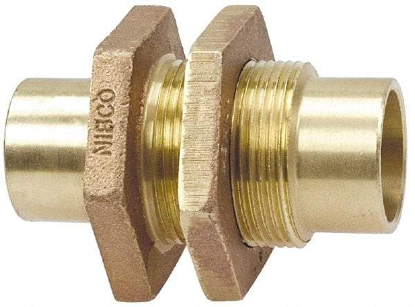 NIBCO - 3/4" Cast Copper Pipe Bulkhead - C x C, Pressure Fitting - Exact Tool & Supply