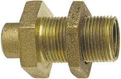 NIBCO - 3/4" Cast Copper Pipe Bulkhead - C x F, Pressure Fitting - Exact Tool & Supply