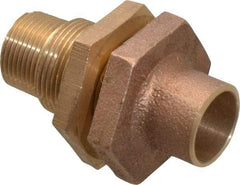 NIBCO - 3/4" Cast Copper Pipe Bulkhead - C X M, Pressure Fitting - Exact Tool & Supply