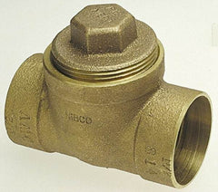 NIBCO - 3", Cast Copper Drain, Waste & Vent Pipe Test Tee - C x C x CO with Plugs - Exact Tool & Supply