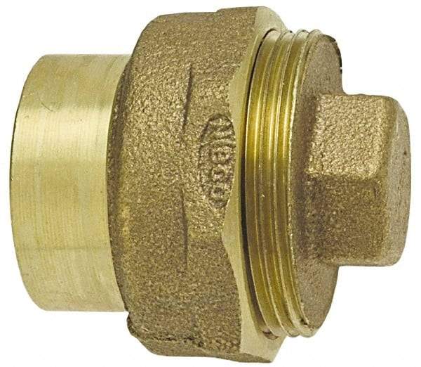 NIBCO - 4", Cast Copper Drain, Waste & Vent Pipe Cleanout - Ftg x CO with Plug - Exact Tool & Supply