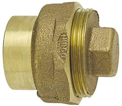 NIBCO - 1-1/2", Cast Copper Drain, Waste & Vent Pipe Cleanout - Ftg x CO with Plug - Exact Tool & Supply