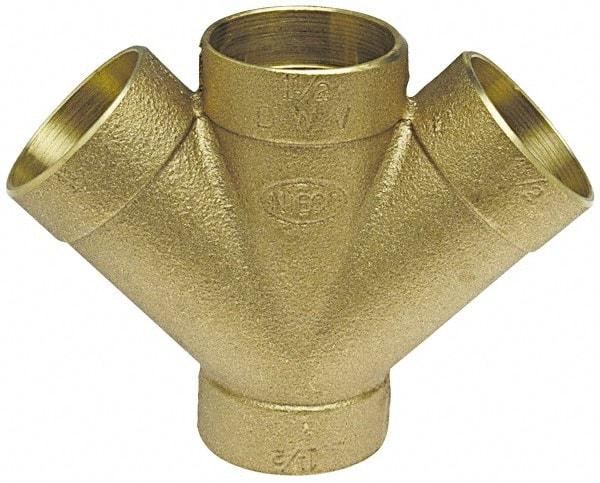 NIBCO - 3", Cast Copper Drain, Waste & Vent Pipe - C x C x C x C - Exact Tool & Supply