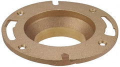 NIBCO - 4 x 3" Pipe, 7" OD, Cast Copper Closet Flange - 180° Max Working Temp, C End Connections - Exact Tool & Supply