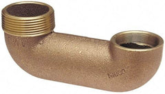 NIBCO - 1-1/2", Cast Copper Drain, Waste & Vent Pipe Trap Upturn - M x S - Exact Tool & Supply