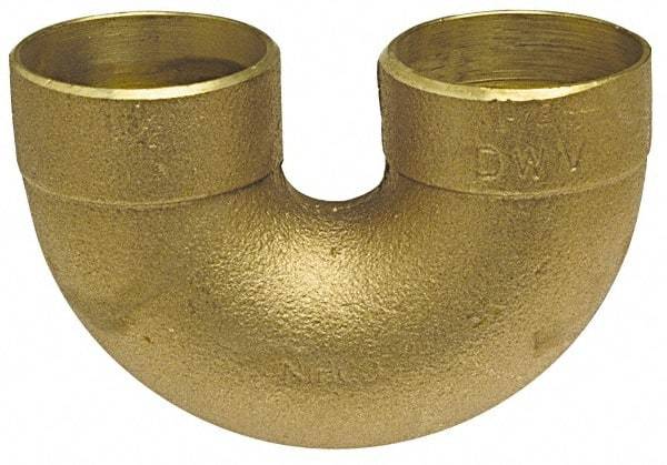 NIBCO - 2 x 1-1/2", Cast Copper Drain, Waste & Vent Pipe Return Bend - C x C - Exact Tool & Supply