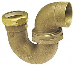 NIBCO - 2", Cast Copper Drain, Waste & Vent Pipe P Trap with Union Joint - C x SJ - Exact Tool & Supply