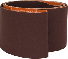 Norton - 3" Wide x 132" OAL, 240 Grit, Aluminum Oxide Abrasive Belt - Aluminum Oxide, Very Fine, Coated, J Weighted Cloth Backing, Series R245 - Exact Tool & Supply