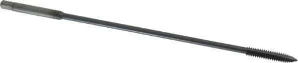 Kennametal - #10-24 UNC 2 Flute H3 Oxide Finish High Speed Steel Spiral Point Extension Tap - Plug Chamfer, 6" OAL, 2B/3B Class of Fit - Exact Tool & Supply