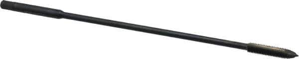Kennametal - #10-32 UNF 2 Flute H3 Oxide Finish High Speed Steel Spiral Point Extension Tap - Plug Chamfer, 6" OAL, 2B/3B Class of Fit - Exact Tool & Supply