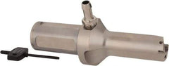 Seco - 2.598" Max Drill Depth, 2xD, 33mm Diam, Indexable Insert Drill - 2 Inserts, 1-1/2" Shank Diam, Straight Shank - Exact Tool & Supply