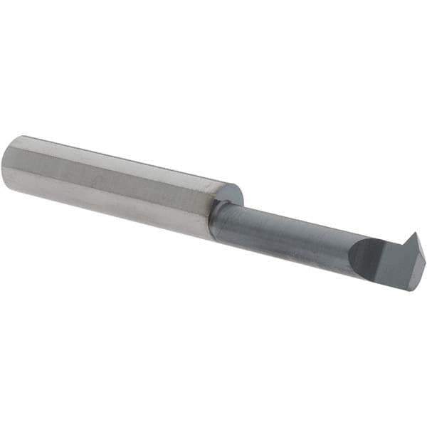 Scientific Cutting Tools - 1" Cutting Depth, 12 to 40 TPI, 0.29" Diam, Internal Thread, Solid Carbide, Single Point Threading Bar - AlTiN+ Finish, 2-1/2" OAL, 5/16" Shank Diam, 0.07" Projection from Edge, 60° Profile Angle - Exact Tool & Supply