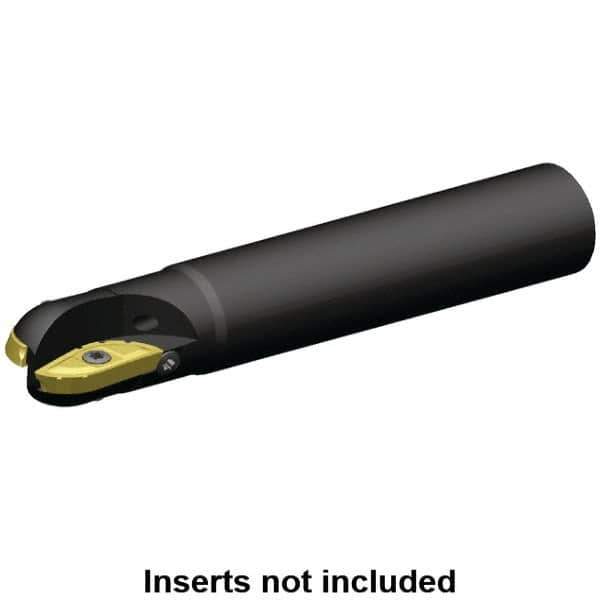 Kennametal - 1" Cut Diam, 25mm Max Depth of Cut, 1" Shank Diam, 256mm OAL, Indexable Ball Nose End Mill - 55mm Head Length, Straight Shank, 5505 Toolholder, XPNT080832RF Insert - Exact Tool & Supply