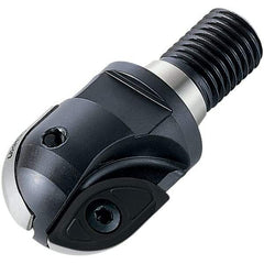Walter - 1-1/4" Cut Diam, 0.98" Max Depth of Cut, 1.102" Shank Diam, Indexable Ball Nose End Mill - 1.58" Head Length, Modular Connection, F2339 Toolholder, XDMT 2506159 R Insert - Exact Tool & Supply