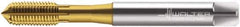 Walter-Titex - M10x1.50 Metric 6HX Modified Bottoming Thread Forming Tap - Cobalt, TiN Finish, 100mm OAL, 20mm Thread Length, Right Hand Thread, Series DP2061705 - Exact Tool & Supply