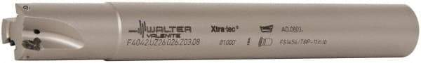 Walter - 20mm Cut Diam, 8mm Max Depth of Cut, 20mm Shank Diam, 1.535" OAL, Indexable Square Shoulder End Mill - AD.T 0803.. Inserts, Weldon Shank, 90° Lead Angle - Exact Tool & Supply