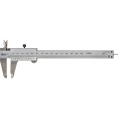 Mitutoyo - Vernier Calipers; Minimum Measurement (Decimal Inch): 0 ; Maximum Measurement (Decimal Inch): 6 ; Maximum Measurement (mm): 150 ; Graduation (mm): 0.05 ; Accuracy (mm): 0.05 ; Calibrated: No - Exact Tool & Supply
