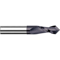 Harvey Tool - 1/16" Diam, 3/16" LOC, 2 Flute 120° Point Angle Solid Carbide Drill Mill - Exact Tool & Supply