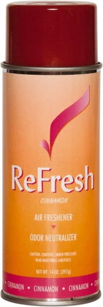 Ability One - Air Fresheners; Type: Air Freshener ; Scent: Cinnamon ; Form: Aerosol ; Container Size: 14 oz. ; Concentrated: No - Exact Tool & Supply