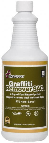 Ability One - Adhesive, Graffiti & Rust Removers; Type: Graffiti Remover ; Removes/Dissolves: Graffiti/Vandal Mark Remover ; Container Size: 32 oz. ; Container Type: Spray - Exact Tool & Supply