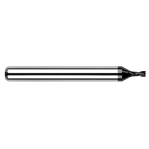 Miniature End Mills - Stub & Standard - 0.0900″ Cutter Diameter × 0.2700″ Length of Cut Carbide Square End Mill, 2 Flutes, Amorphous Diamond Coated - Exact Tool & Supply