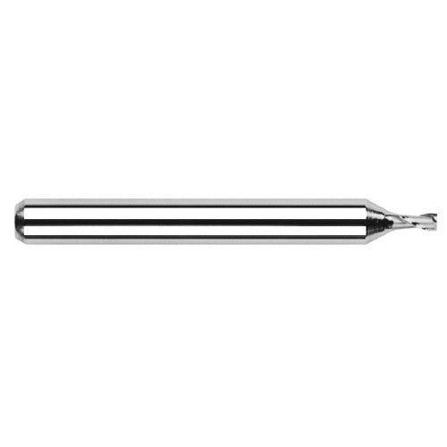 Miniature End Mills - Stub & Standard - 0.0590″ Cutter Diameter × 0.1770″ Length of Cut Carbide Square End Mill, 2 Flutes - Exact Tool & Supply