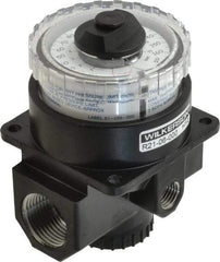 Wilkerson - 3/4 NPT Port, 220 CFM, Zinc Dial Air Regulator - 5 to 160 psi Range, 300 Max psi Supply Pressure, 1/4" Gauge Port Thread, 3.2" Wide x 4.19" High - Exact Tool & Supply