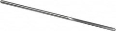 Made in USA - 0.1095" High Speed Steel 4 Flute Chucking Reamer - Exact Tool & Supply