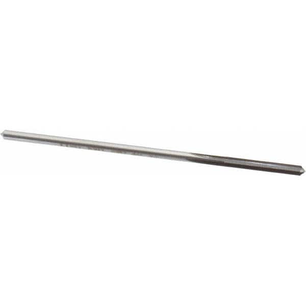 Made in USA - 0.1225" High Speed Steel 4 Flute Chucking Reamer - Exact Tool & Supply