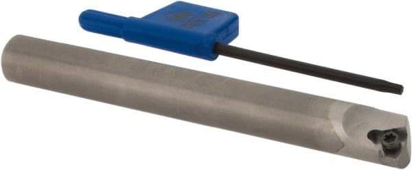 Iscar - MGSI, Left Hand Cut, 8mm Shank Width, Neutral Rake Indexable Turning Toolholder - 72mm OAL, IR; WB.T 52.. Insert Compatibility, Series Isoturn - Exact Tool & Supply