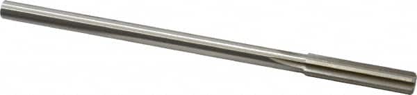 Made in USA - 0.338" High Speed Steel 6 Flute Chucking Reamer - Exact Tool & Supply