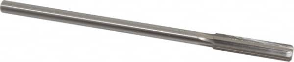 Made in USA - 0.393" High Speed Steel 6 Flute Chucking Reamer - Exact Tool & Supply