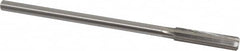 Made in USA - 0.393" High Speed Steel 6 Flute Chucking Reamer - Exact Tool & Supply