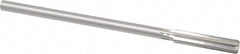 Made in USA - 0.394" High Speed Steel 6 Flute Chucking Reamer - Exact Tool & Supply
