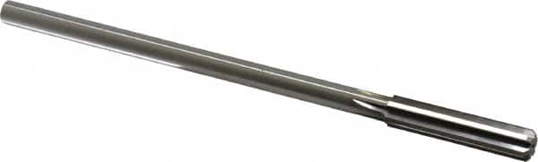 Made in USA - 0.395" High Speed Steel 6 Flute Chucking Reamer - Exact Tool & Supply