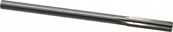 Made in USA - 0.417" High Speed Steel 6 Flute Chucking Reamer - Exact Tool & Supply