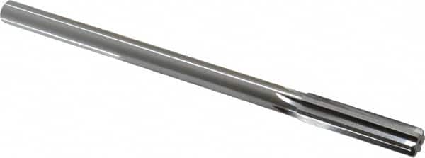 Made in USA - 0.418" High Speed Steel 6 Flute Chucking Reamer - Exact Tool & Supply