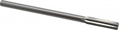 Made in USA - 0.434" High Speed Steel 6 Flute Chucking Reamer - Exact Tool & Supply
