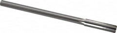Made in USA - 0.448" High Speed Steel 6 Flute Chucking Reamer - Exact Tool & Supply
