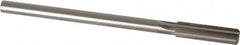 Made in USA - 0.458" High Speed Steel 6 Flute Chucking Reamer - Exact Tool & Supply
