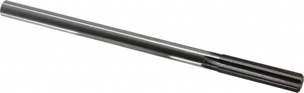 Made in USA - 0.472" High Speed Steel 6 Flute Chucking Reamer - Exact Tool & Supply