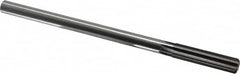 Made in USA - 0.472" High Speed Steel 6 Flute Chucking Reamer - Exact Tool & Supply