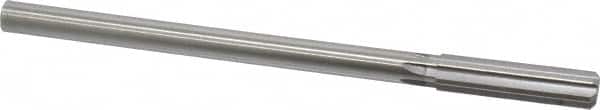 Made in USA - 0.493" High Speed Steel 6 Flute Chucking Reamer - Exact Tool & Supply