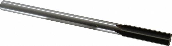 Made in USA - 0.671" High Speed Steel Chucking Reamer - Exact Tool & Supply
