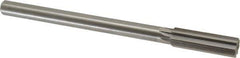 Made in USA - 0.702" High Speed Steel Chucking Reamer - Straight Flute, Straight Shank - Exact Tool & Supply